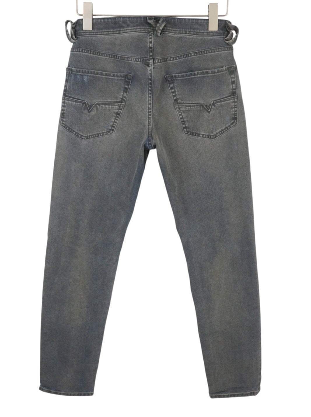 DIESEL Larkee-Beex 084TL Men Jeans W26/L30 Blue Whiskers Faded Distress