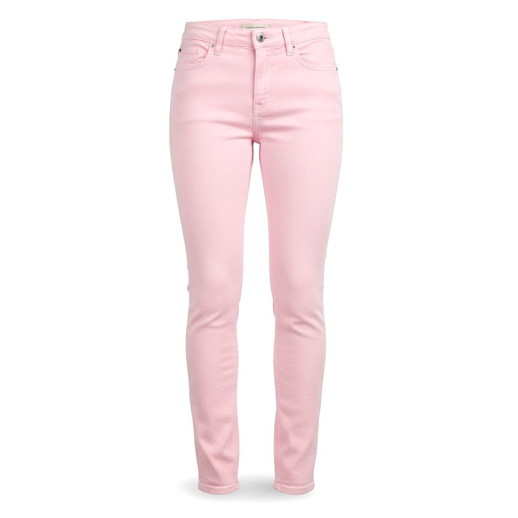 MAISON SCOTCH La Bohemienne Women Jeans W26 Pink Mid Rise Skinny Fit Zip Fly