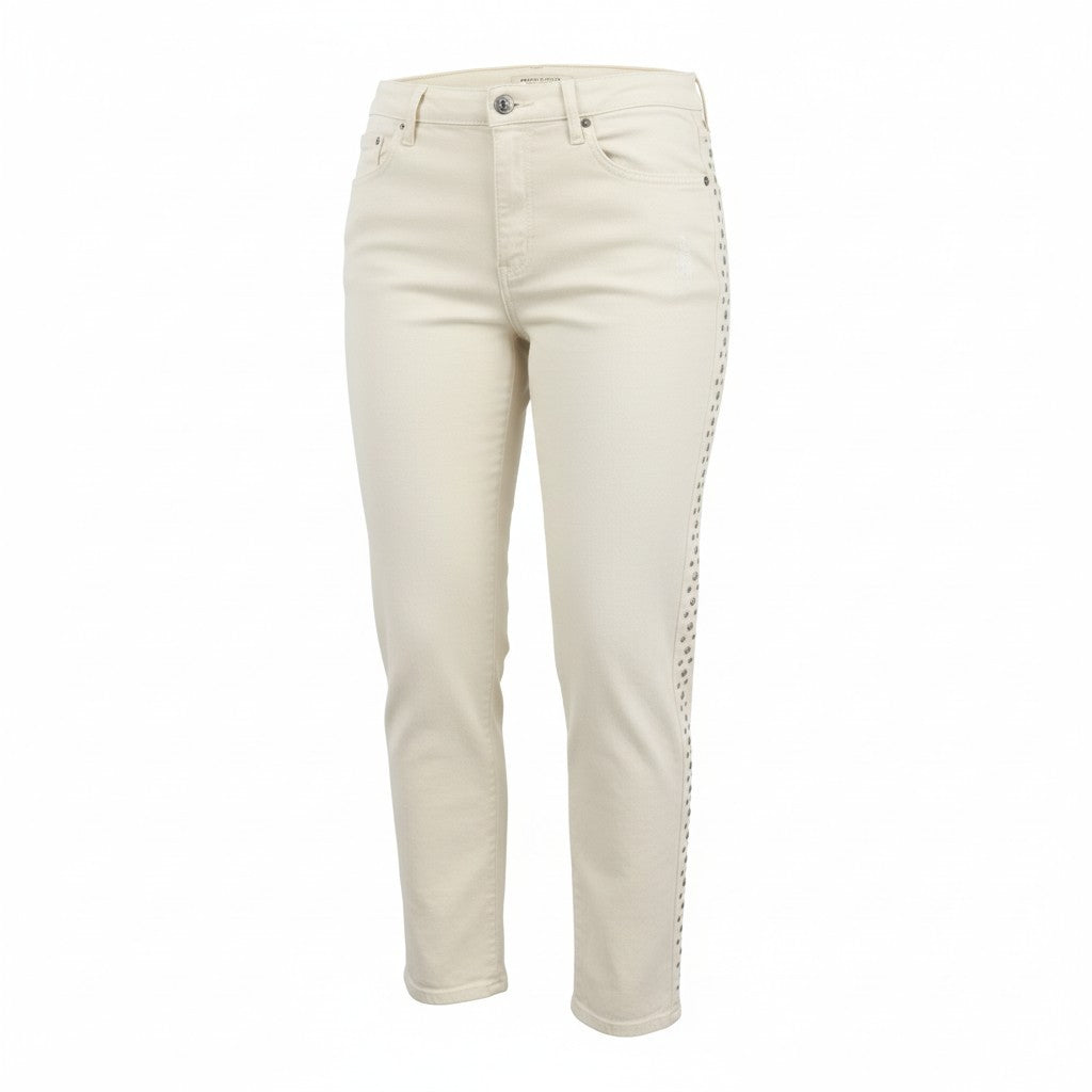 MAISON SCOTCH Petit Ami Women Jeans W30/L34 Beige Slim Boyfriend Cropped