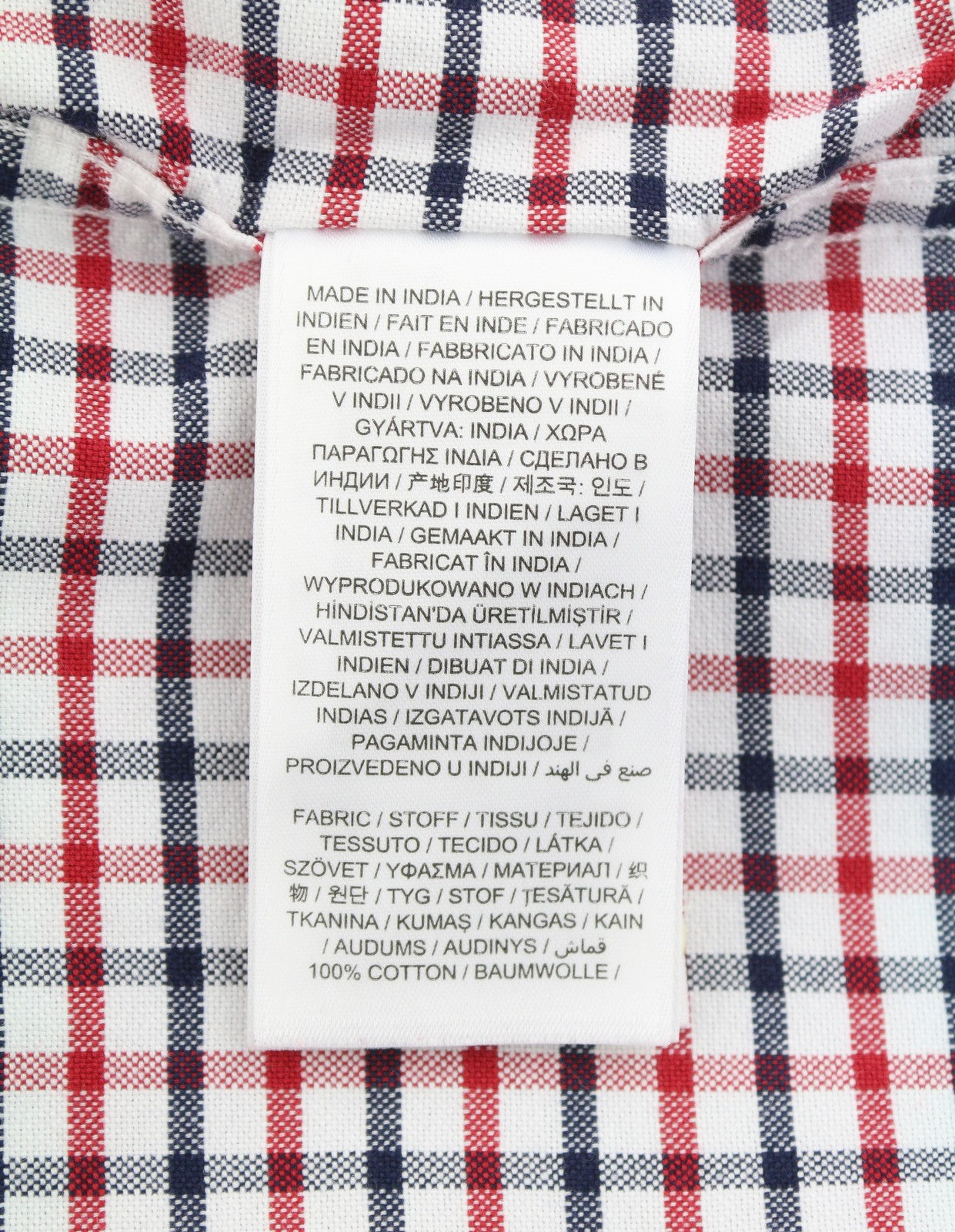 GANT Oxford Tattersall Men Shirt L Red Equestrian Plaid Button-Down Shirt