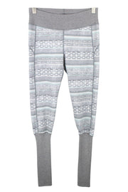 SWEATY BETTY Women Sport Leggings ~W29 Grey Patterned Activewear Gym Pull On