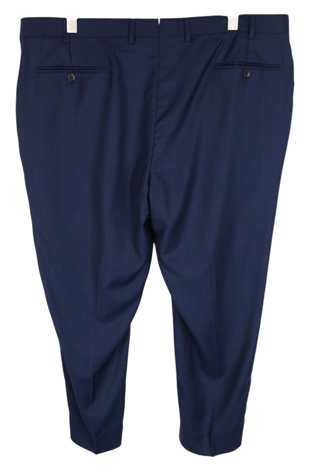 SUITSUPPLY Brescia Men Trousers UK46S Pleated Classic Blue Pure Wool Lined