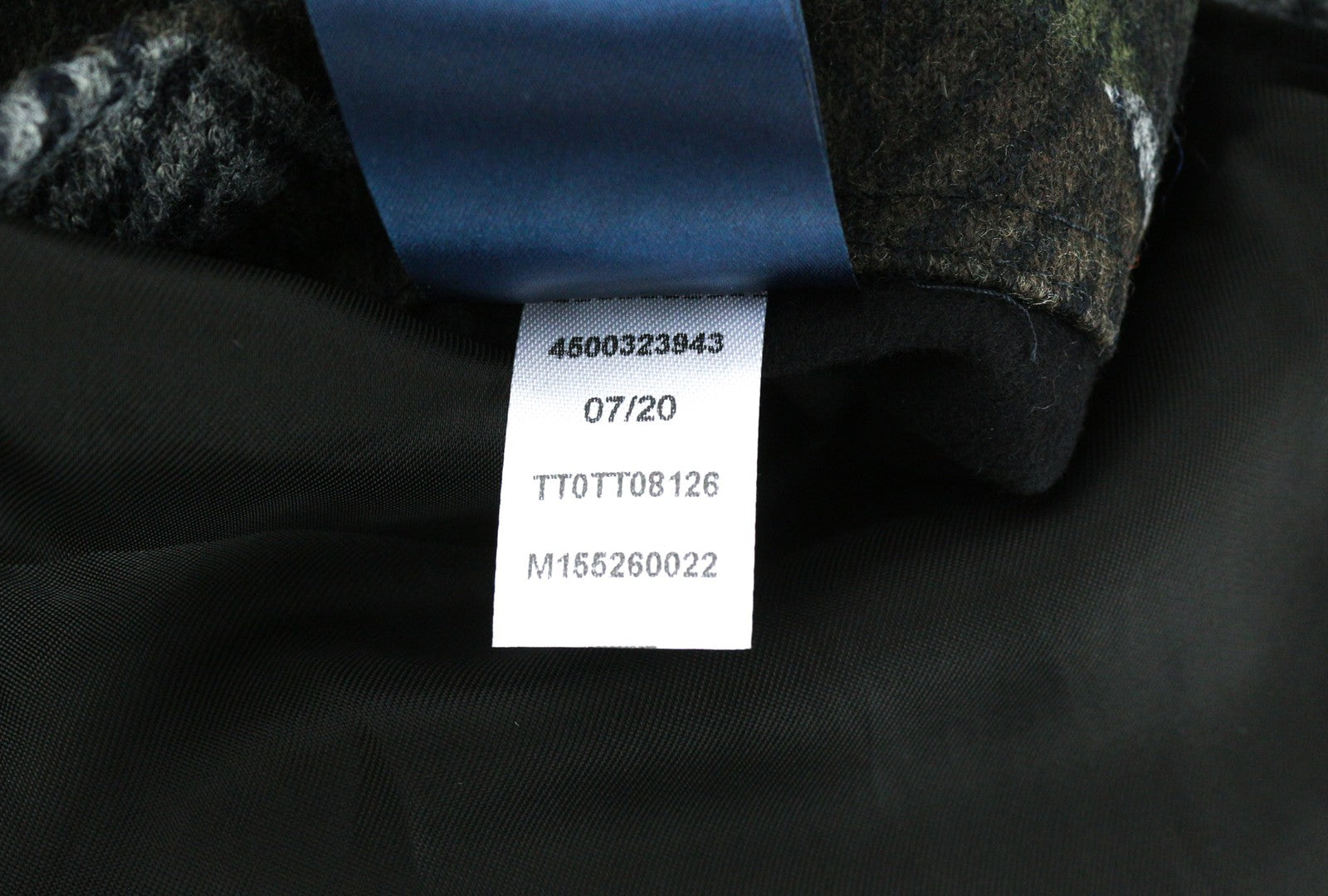 TOMMY HILFIGER Herringbone Camo Men Coat ~M Single Breasted Wool Blend Tailored