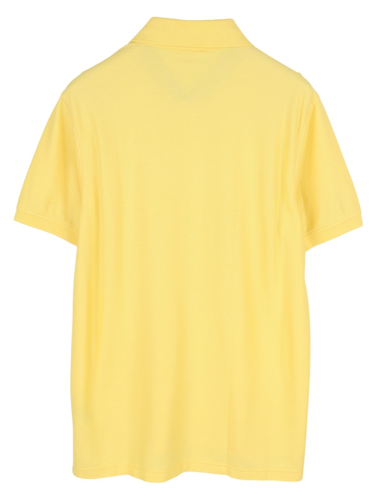 TOMMY HILFIGER Men T-Shirt 2XL Yellow Premium Pique Slim Fit Short Sleeve