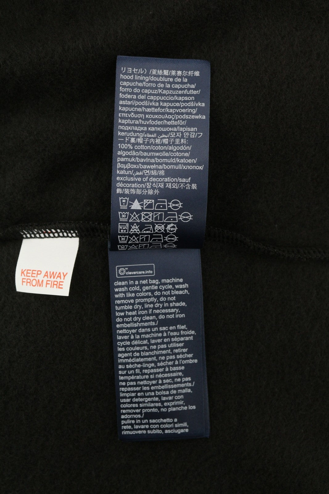 TOMMY HILFIGER OH Men Hoodie XL Pull On Black Front Logo Pyjama Top Sleepwear