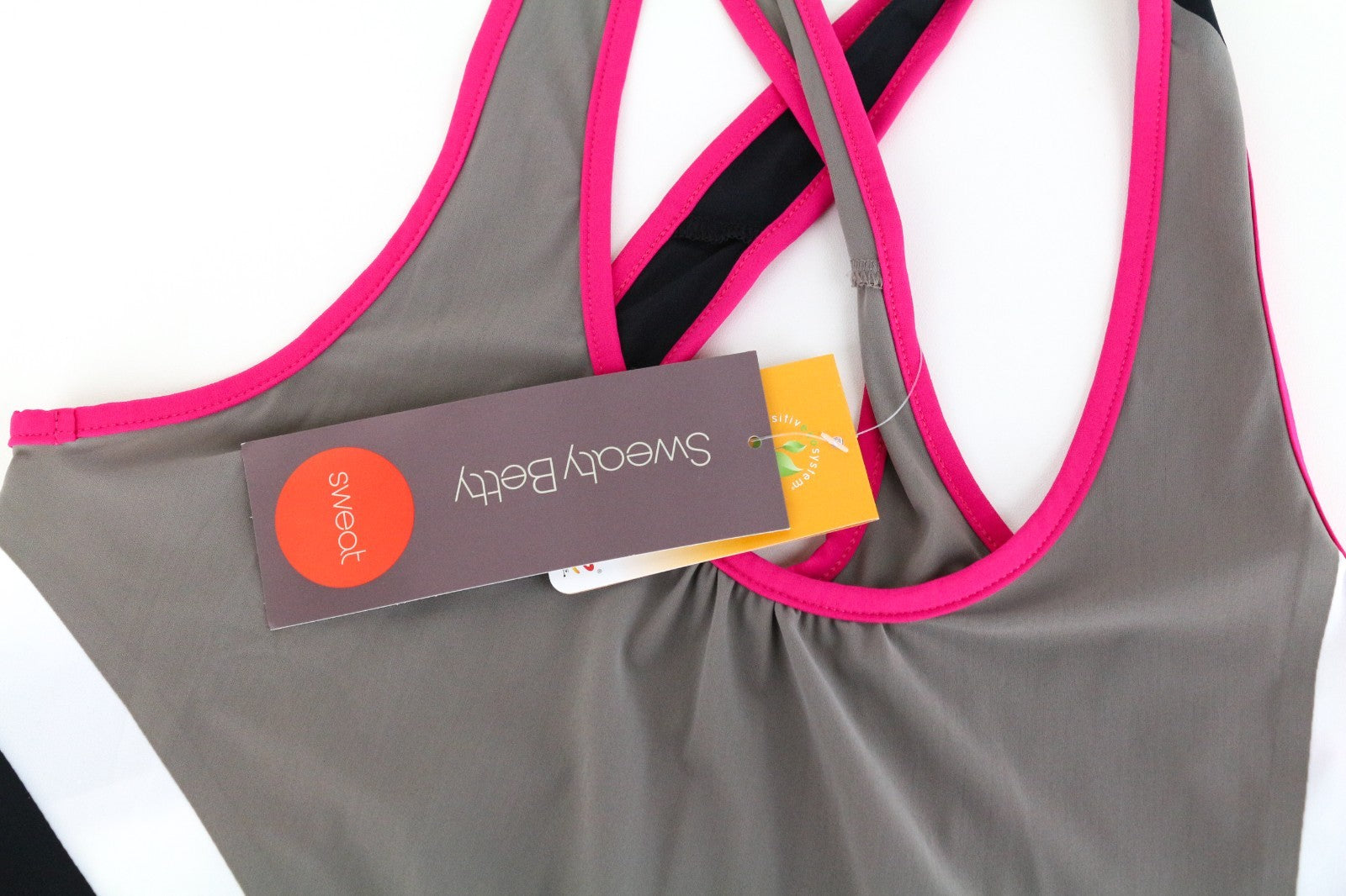 SWEATY BETTY Race Overvest Women Top XS Grey Stretch Running Sleeveless