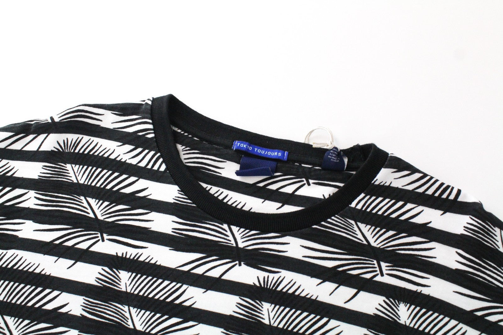SCOTCH & SODA Ams Couture Men T-Shirt M Black White Striped Cotton Anti Fit