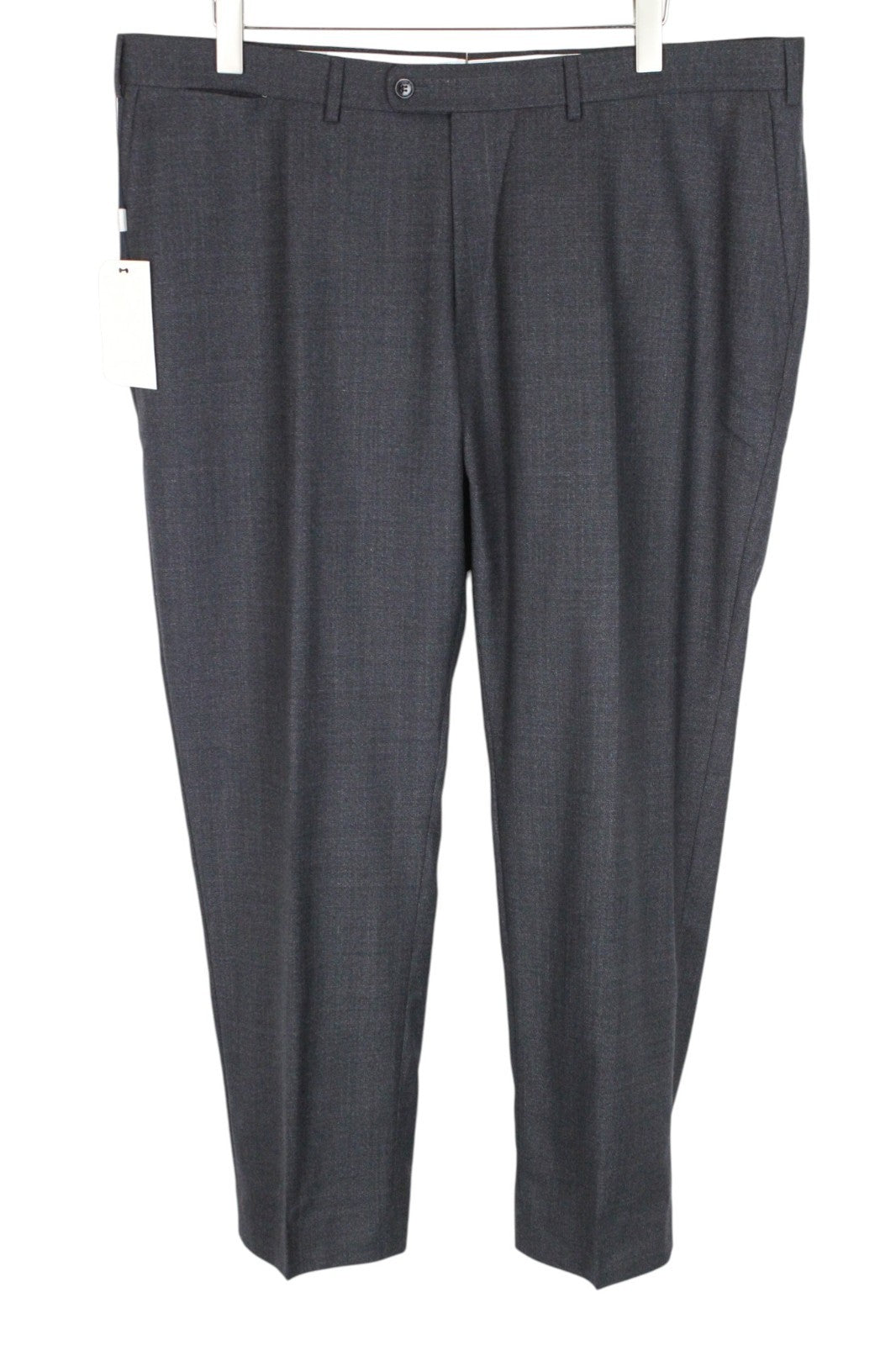 SUITSUPPLY Brescia Men Trousers UK44S Lined Classic Pleat Dark Blue Pure Wool