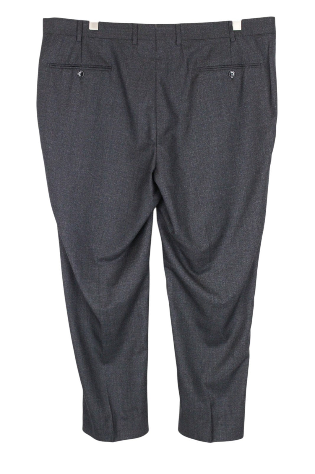 SUITSUPPLY Brescia Men Trousers UK44S Lined Classic Pleat Dark Blue Pure Wool