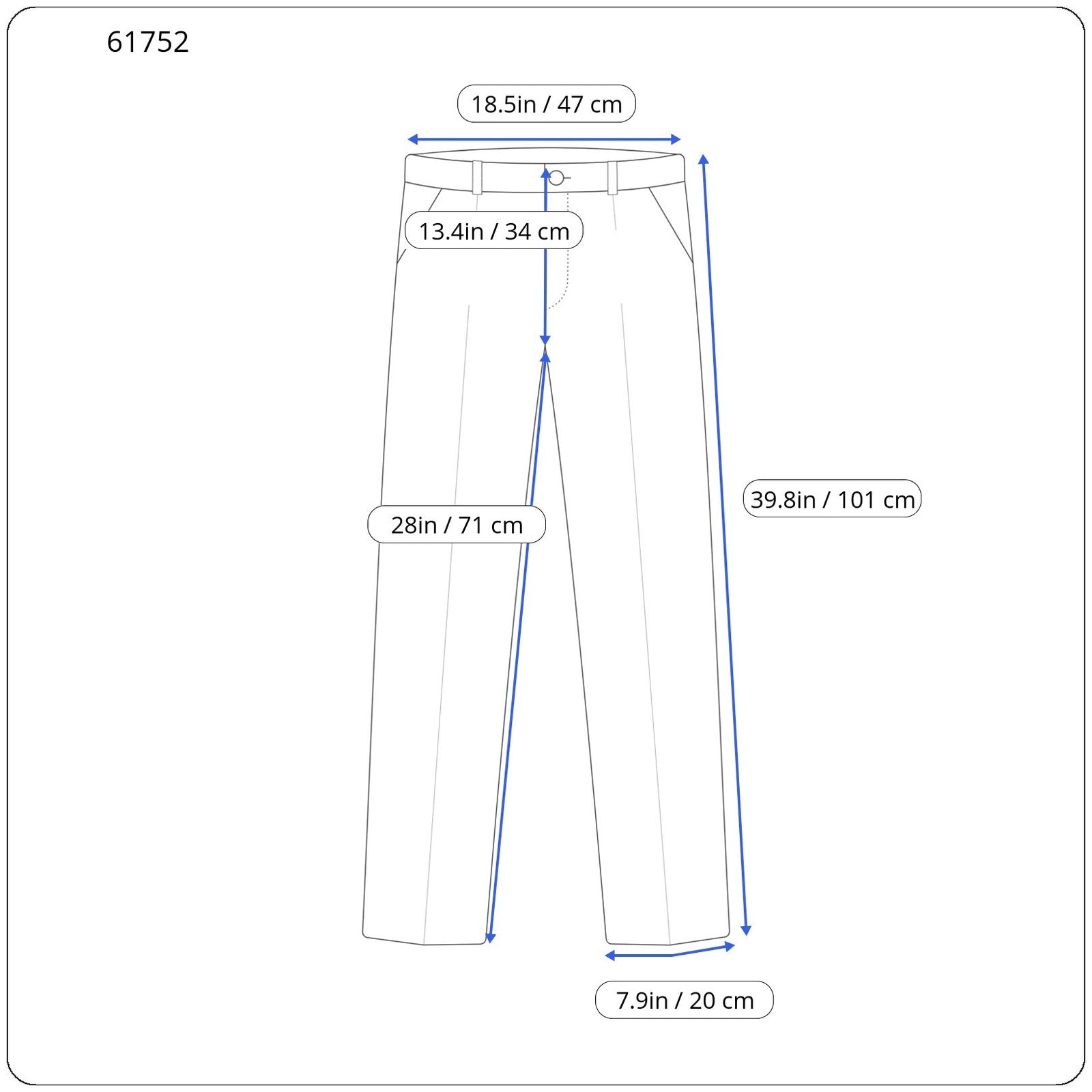 SUITSUPPLY Brescia Men Trousers UK42R Blue Pure Wool Lined Classic Pleat Front