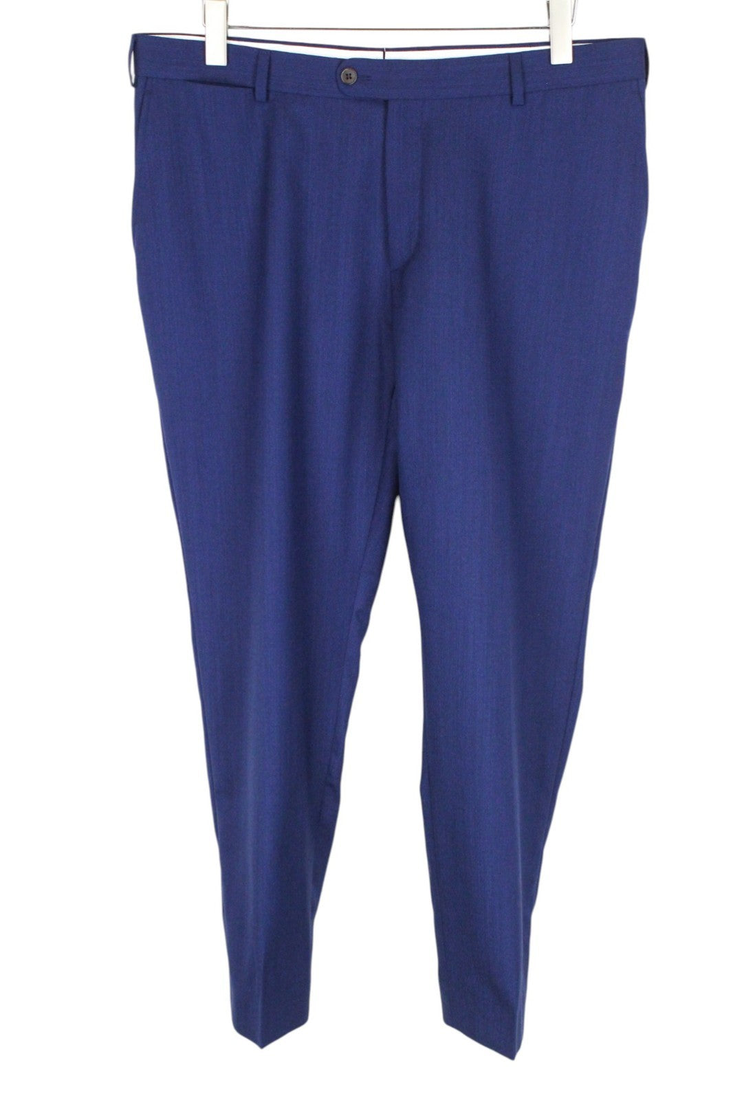 SUITSUPPLY Brescia Men Trousers UK46S Lined Pleated Front Formal Blue Pure Wool