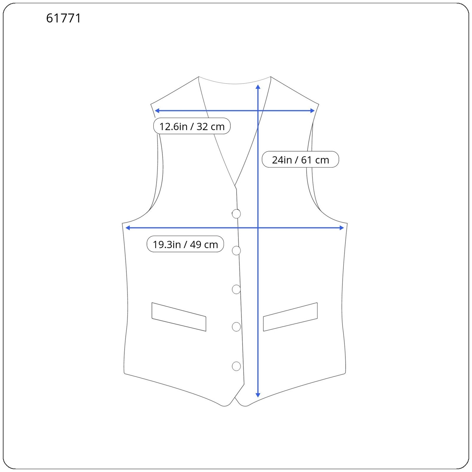 SUITSUPPLY Men Waistcoat UK38R Blue Wool Linen Single-Breasted U-neck Classic