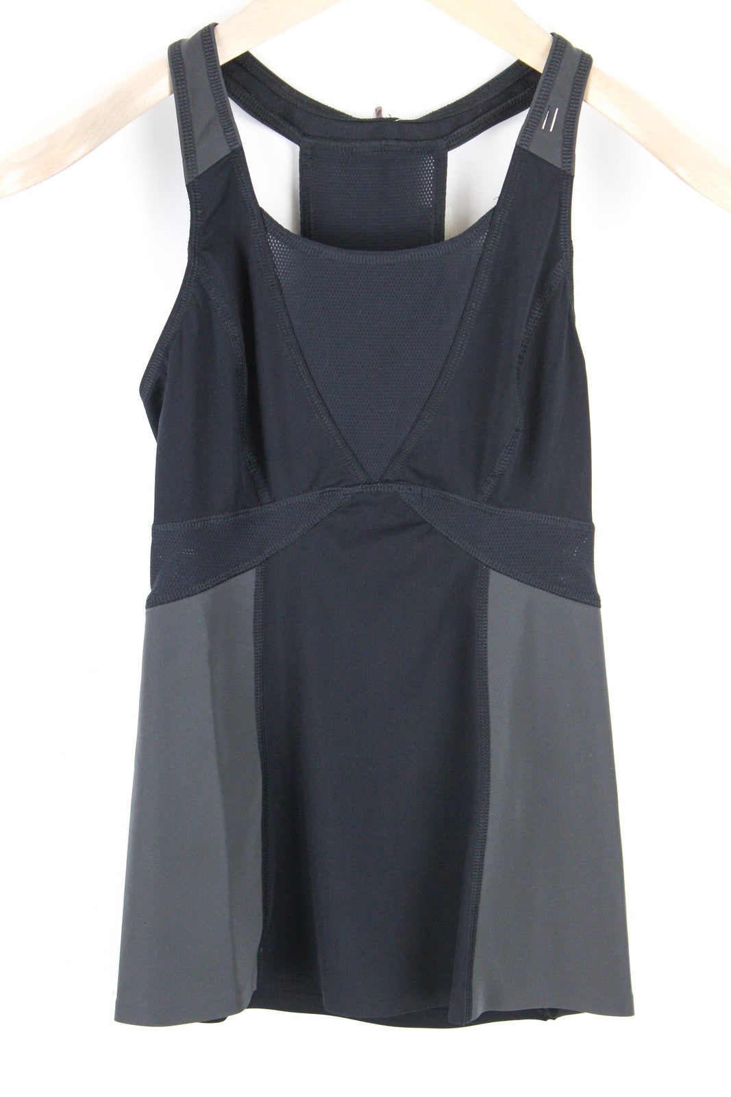 SWEATY BETTY Speedwork Run Tank Women Top 2XS Black Stretch Racerback