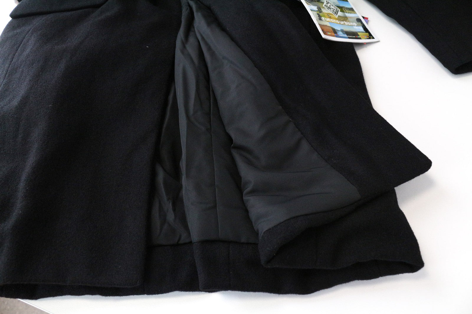 TUCANO URBANO New Carmen moteriškas paltas IT40 juodas vilnos mišinio kvėpuojantis 