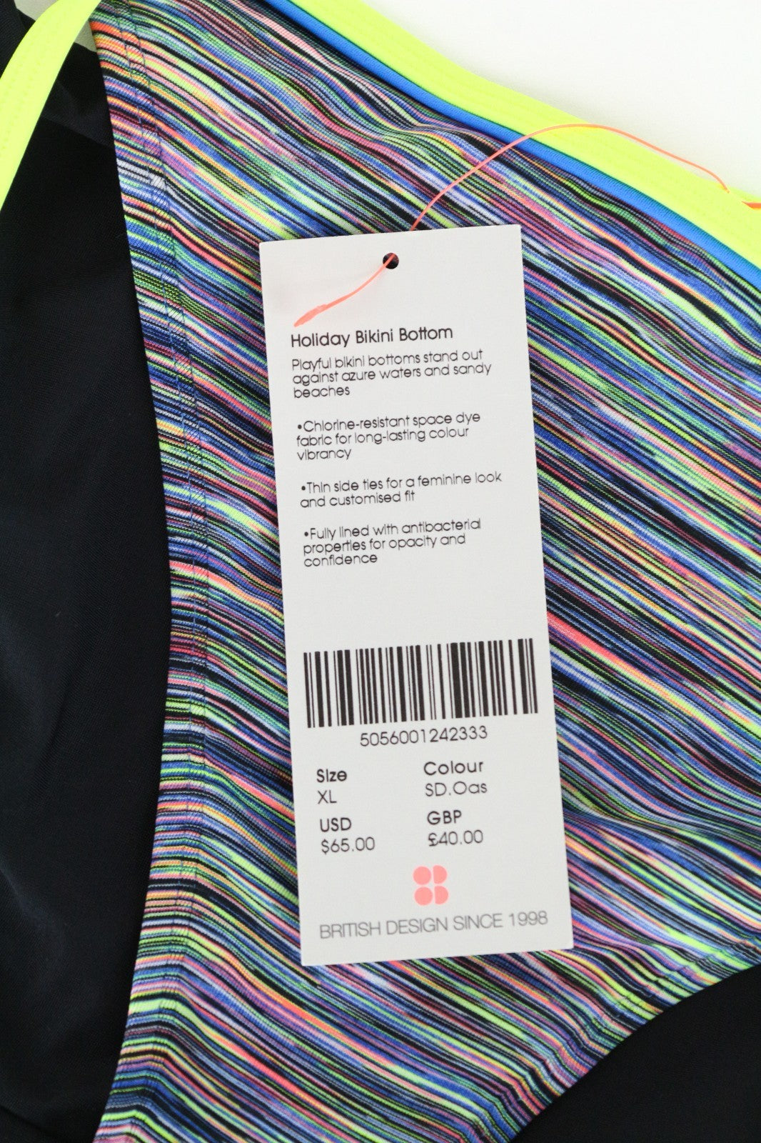 SWEATY BETTY Holiday Women Swimwear XL Bottoms Lined Feminine Colourful Beach