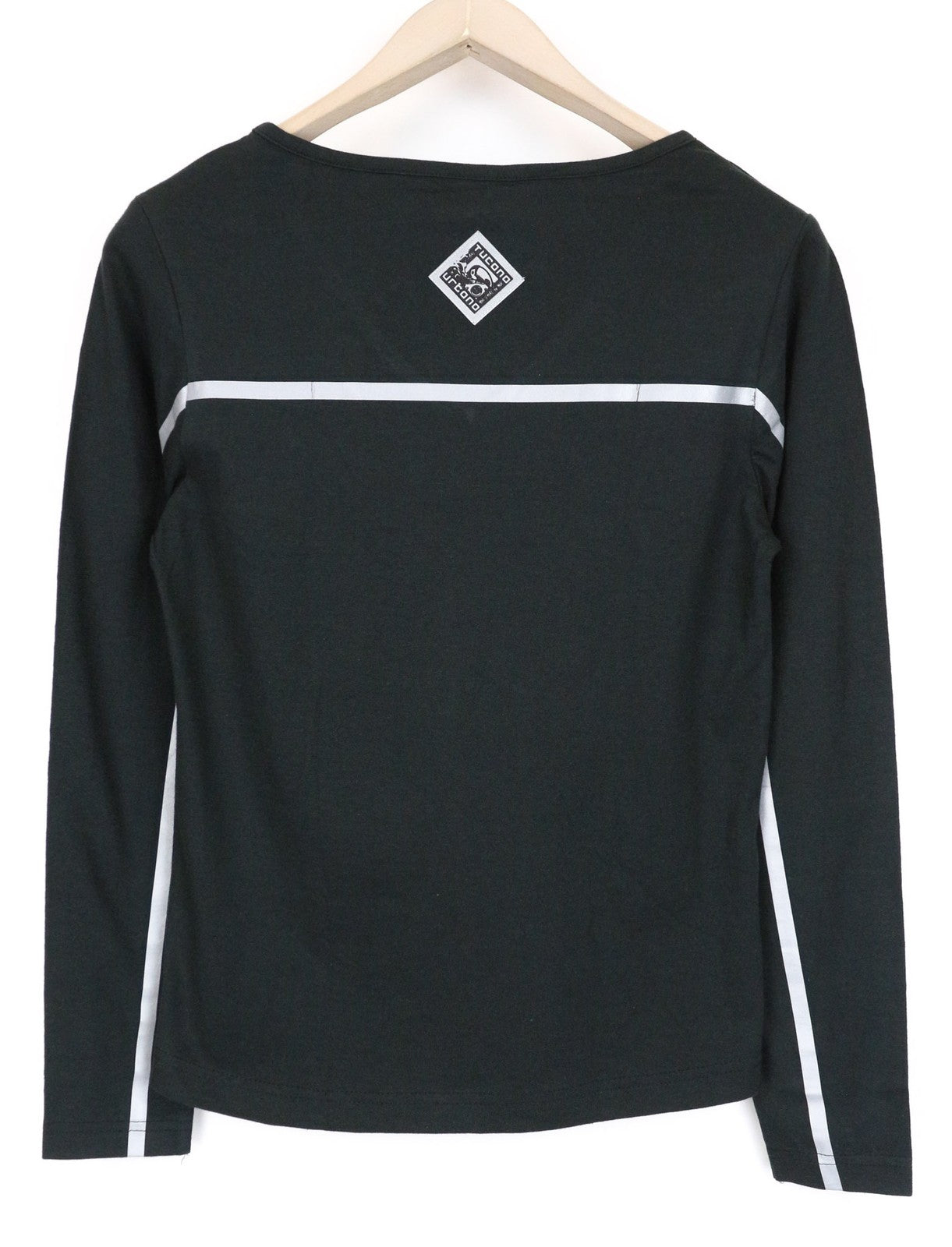 TUCANO URBANO T-TU moteriški marškinėliai su atšvaitu, juodi, su V formos iškirpte, S dydžio. 