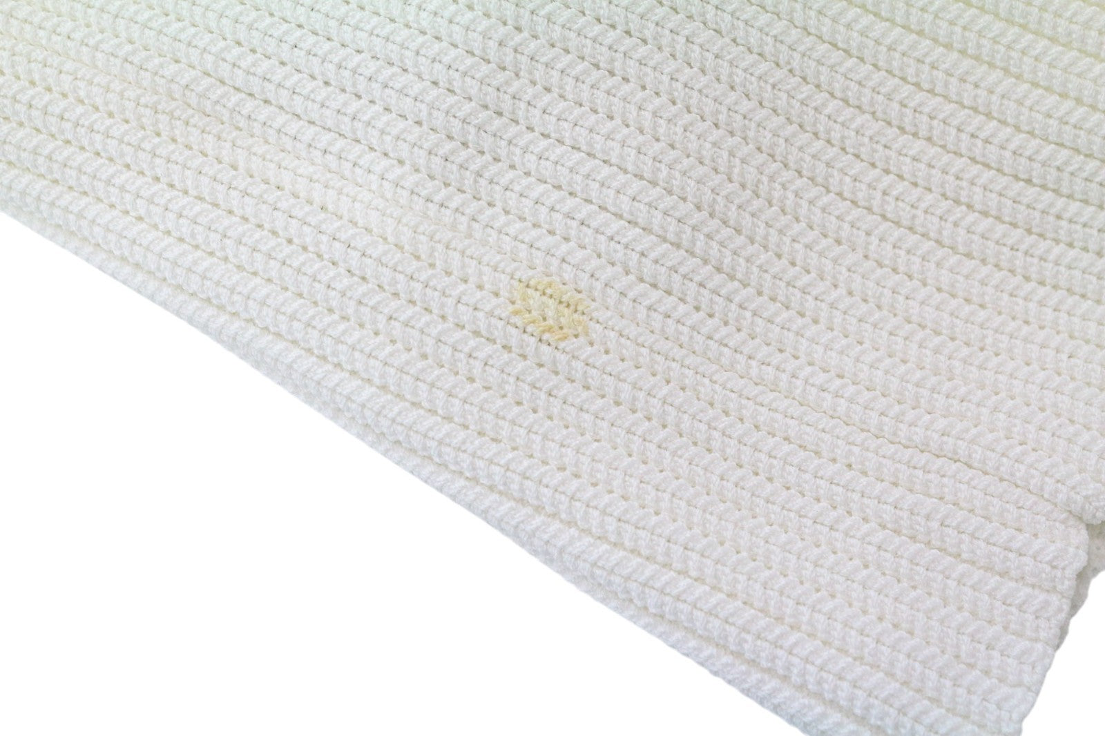 SUISTUDIO Dana moteriški marškinėliai XS dydžio balkšvai balti, ploni, briaunoti, megzti marškinėliai be rankovių 