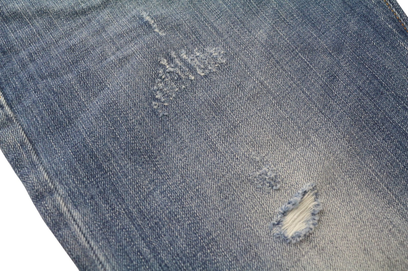 TAKESHY KUROSAWA TK08 Men's Jeans W34 Blue Slim Distressed Button Fly