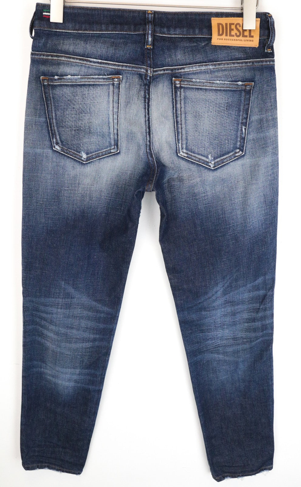 DIESEL D-Rifty 0092I vyriški džinsai W28/L34 Slim Fit, dirbtinės medvilnės, tamprios, mėlynos spalvos 