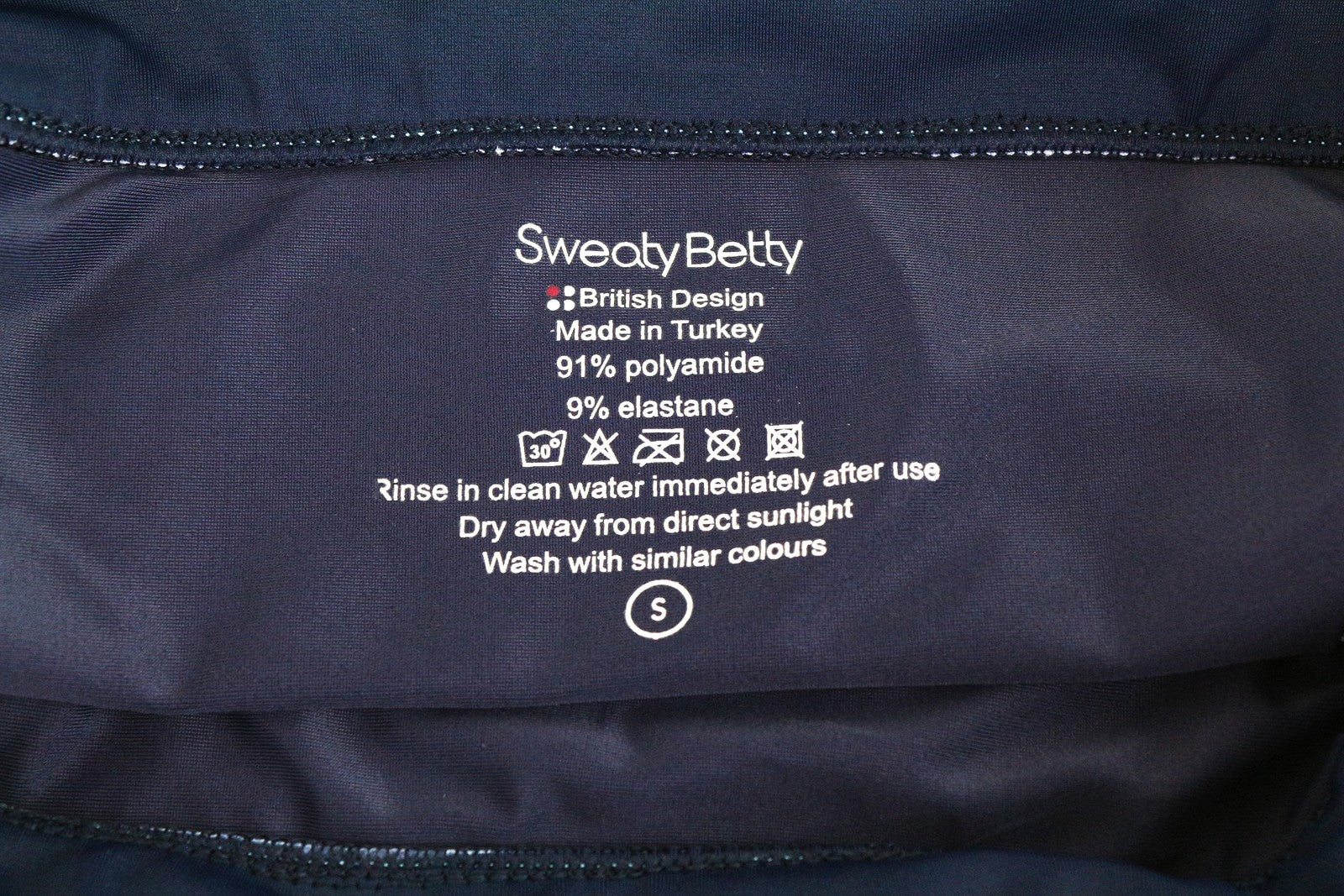 SWEATY BETTY Savasana S Bikini Pant Printed Stretch Blue Swimwear Women`S Summer