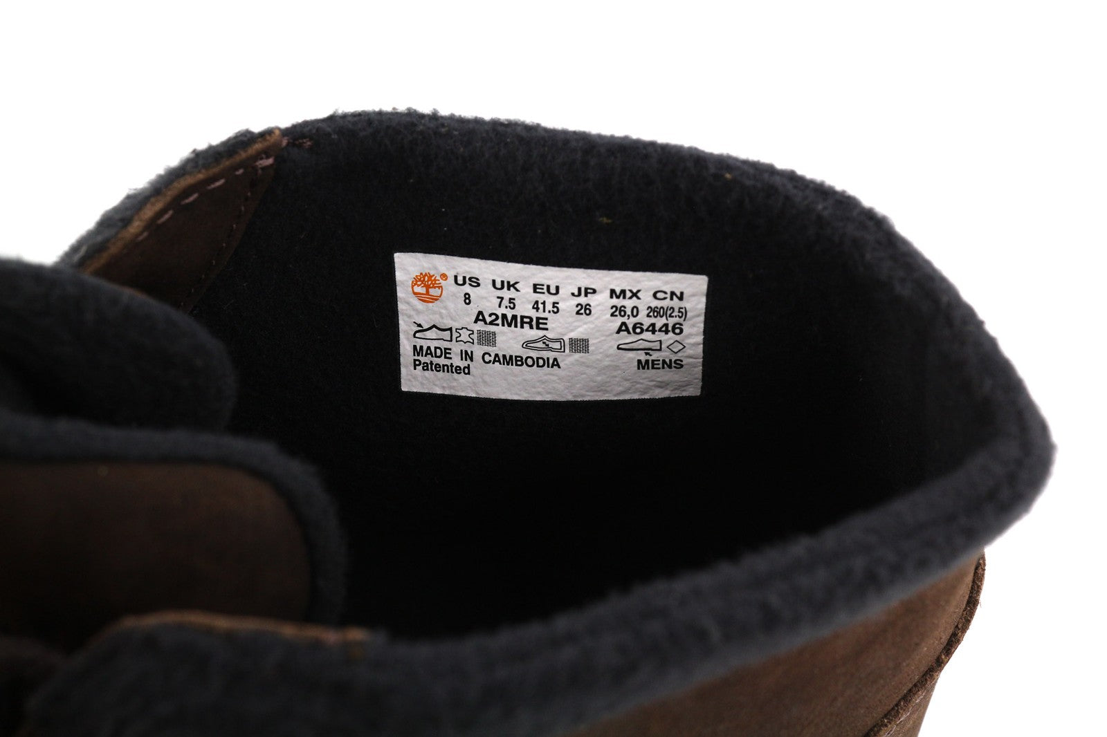 TIMBERLAND A2MRE vyriški aulinukai EU41.5/42 rudi odiniai aulinukai ant kulkšnies, Ortholite ReBOTL 