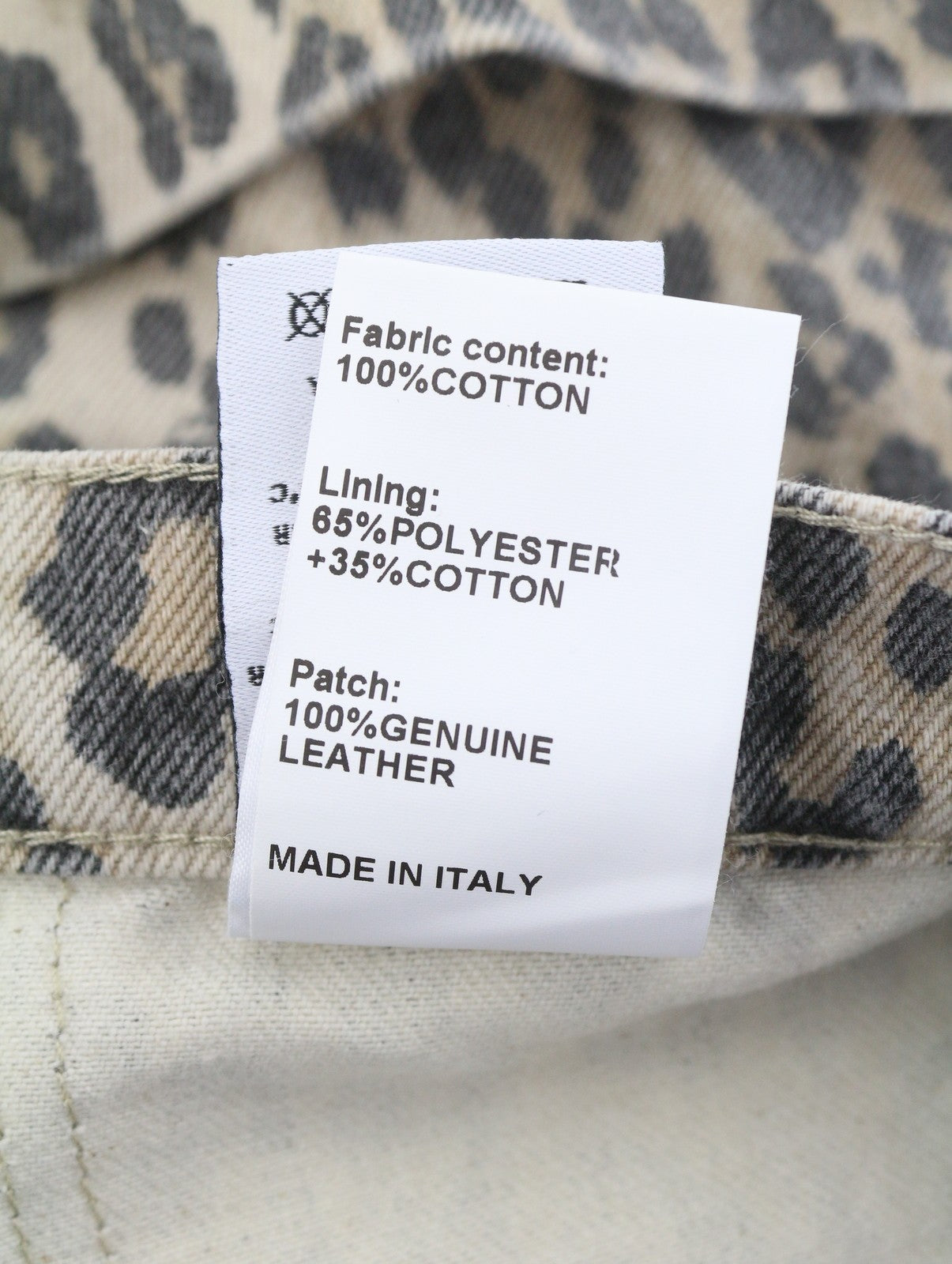 R13 Pouch Pocket Women Shorts 27 Rigid Ecru Leopard Button Turn-Up RRP795