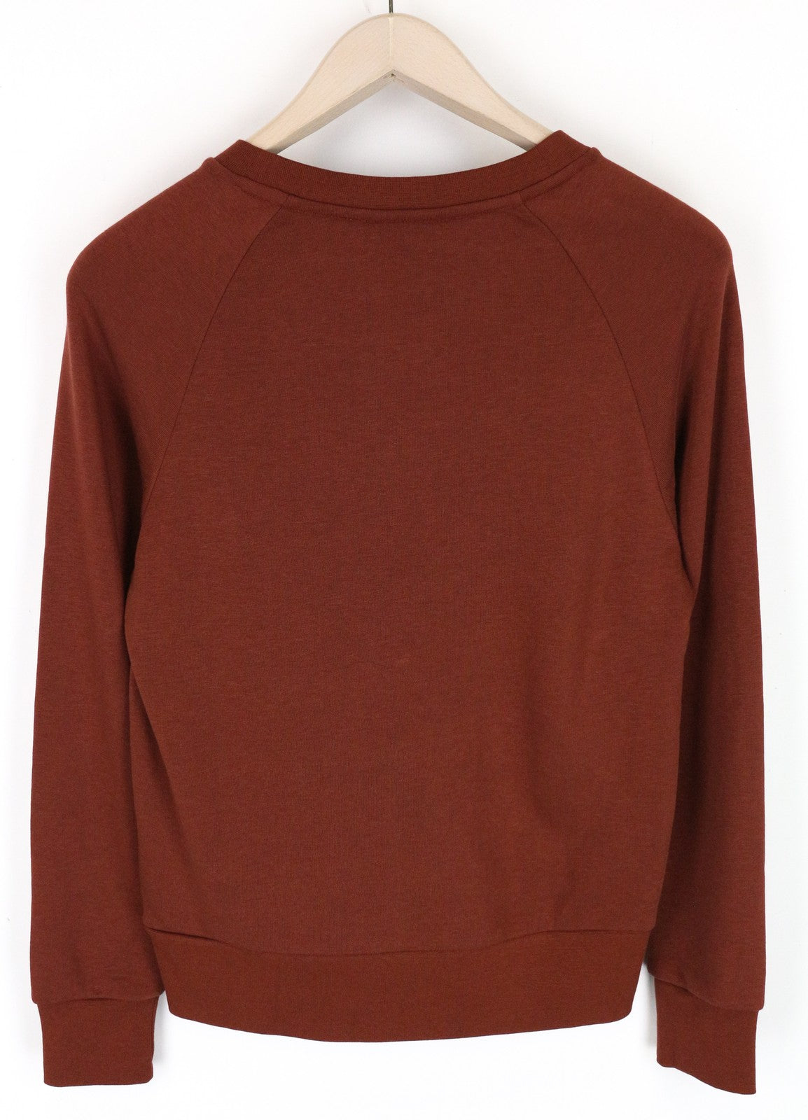 MAISON SCOTCH Women Sweatshirt XS Brown Cotton Blend Long Sleeve Pull On