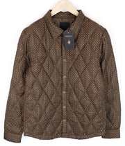 SCOTCH & SODA Atelier Men Jacket 50 / M Brown Patterned Quilted Snaps Collared