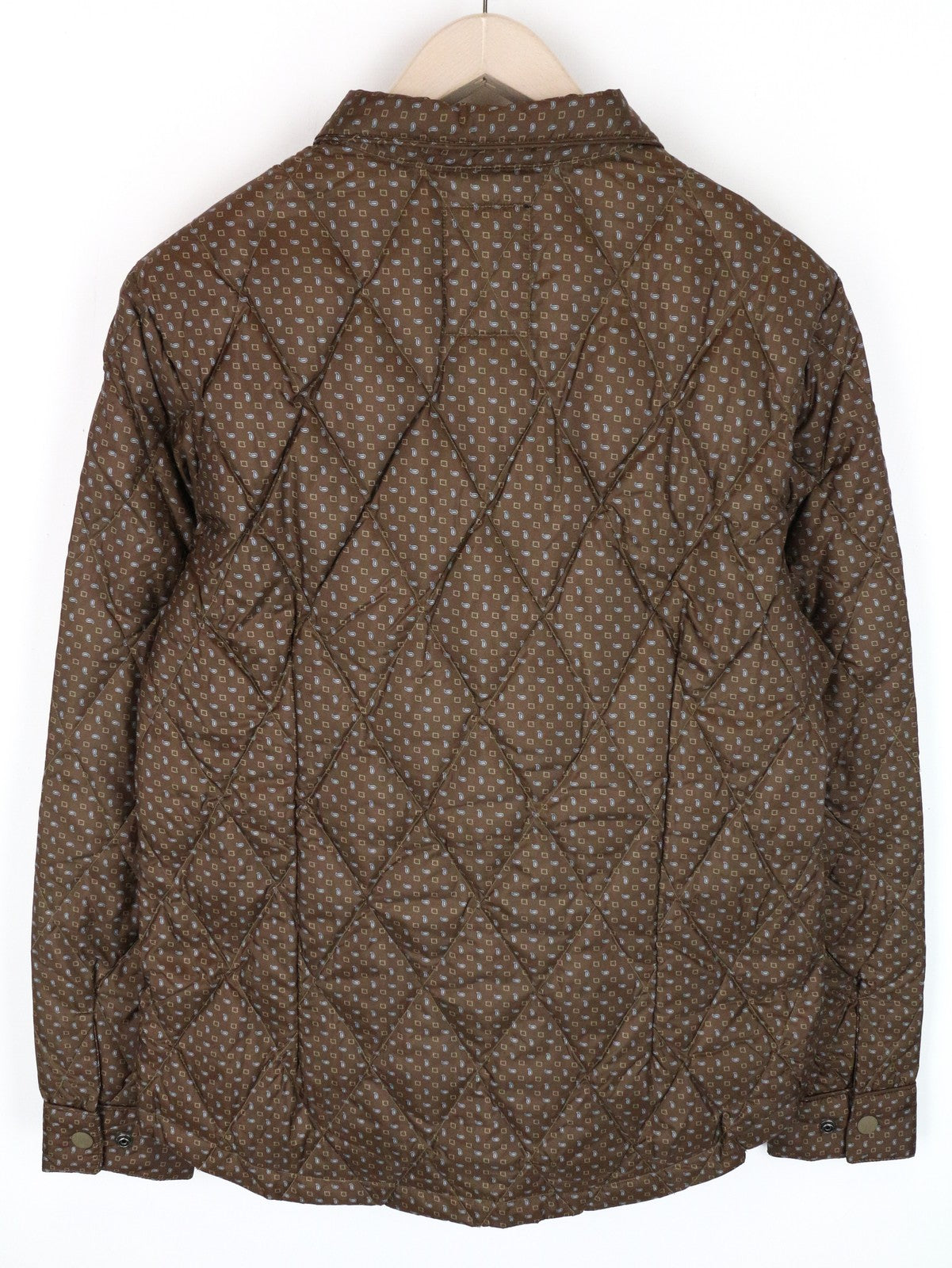 SCOTCH & SODA Atelier Men Jacket 50 / M Brown Patterned Quilted Snaps Collared