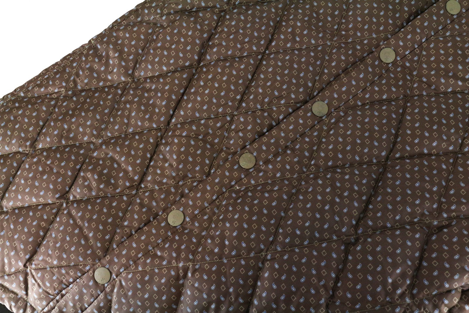 SCOTCH & SODA Atelier Men Jacket 50 / M Brown Patterned Quilted Snaps Collared