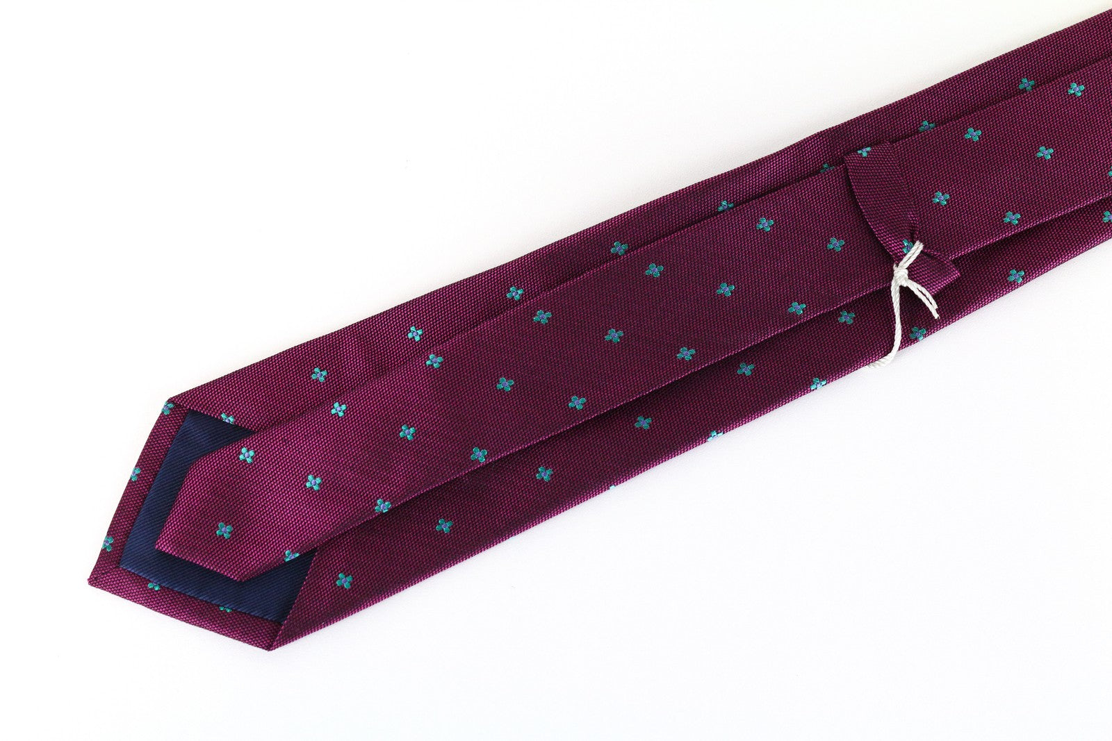 SUITSUPPLY Men Tie 148 x 8 cm Pink Purple Patterned Pure Silk Pointed-End