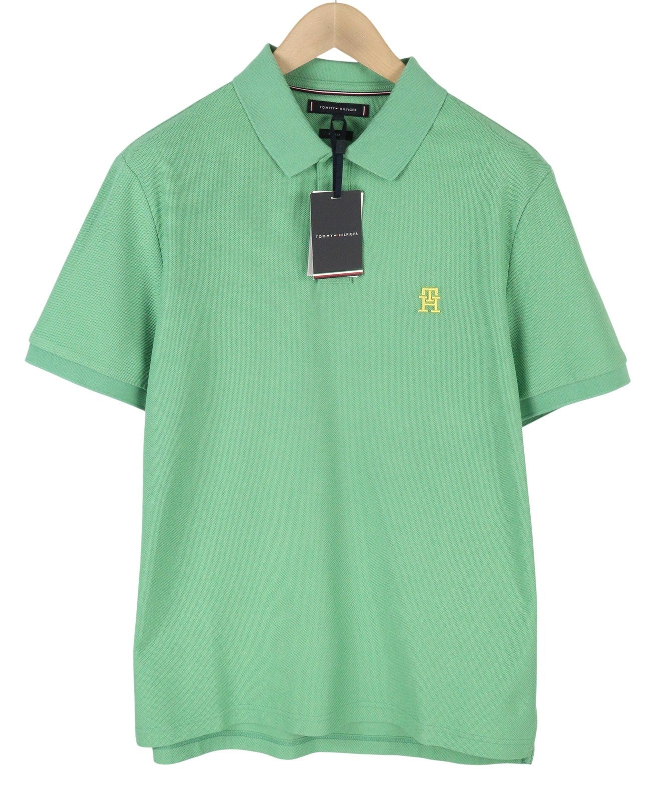 TOMMY HILFIGER Reg Polo Men Polos XL Fort Green Regular Logo Short Sleeve