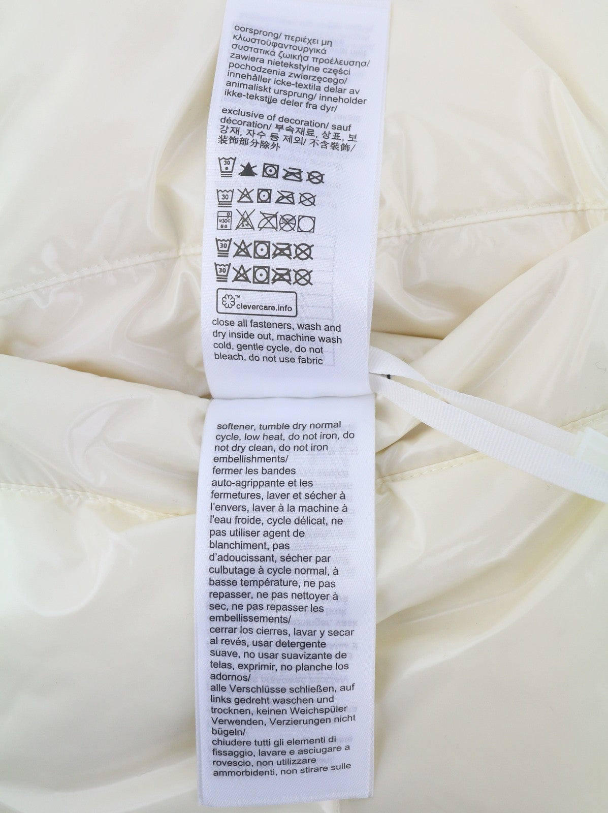 TOMMY HILFIGER Down Rev Teddy Women Waistcoat M Ivory Reversible High Neck