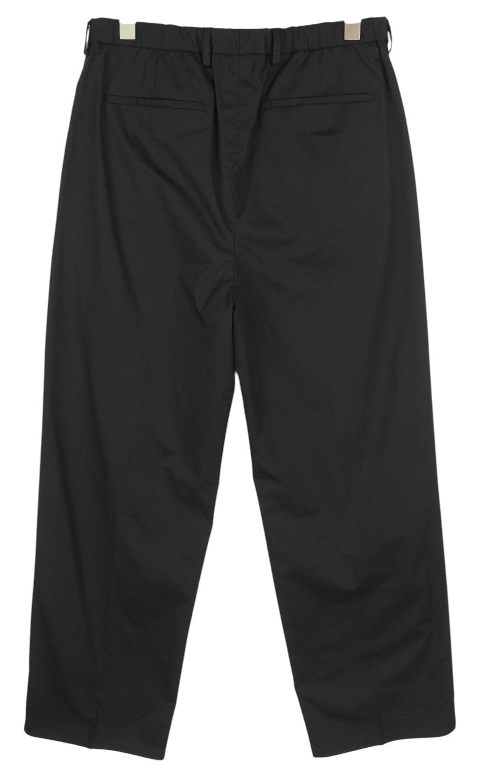 CALVIN KLEIN Cotton Seacell Modern Men Trousers M Black Pleated Chino RRP139