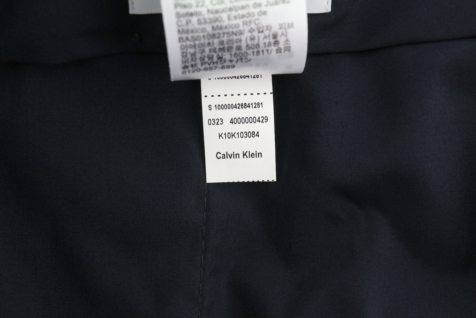 CALVIN KLEIN Stretch Wool Slim Men Trousers W38 Blue Flat Front Classic RRP139
