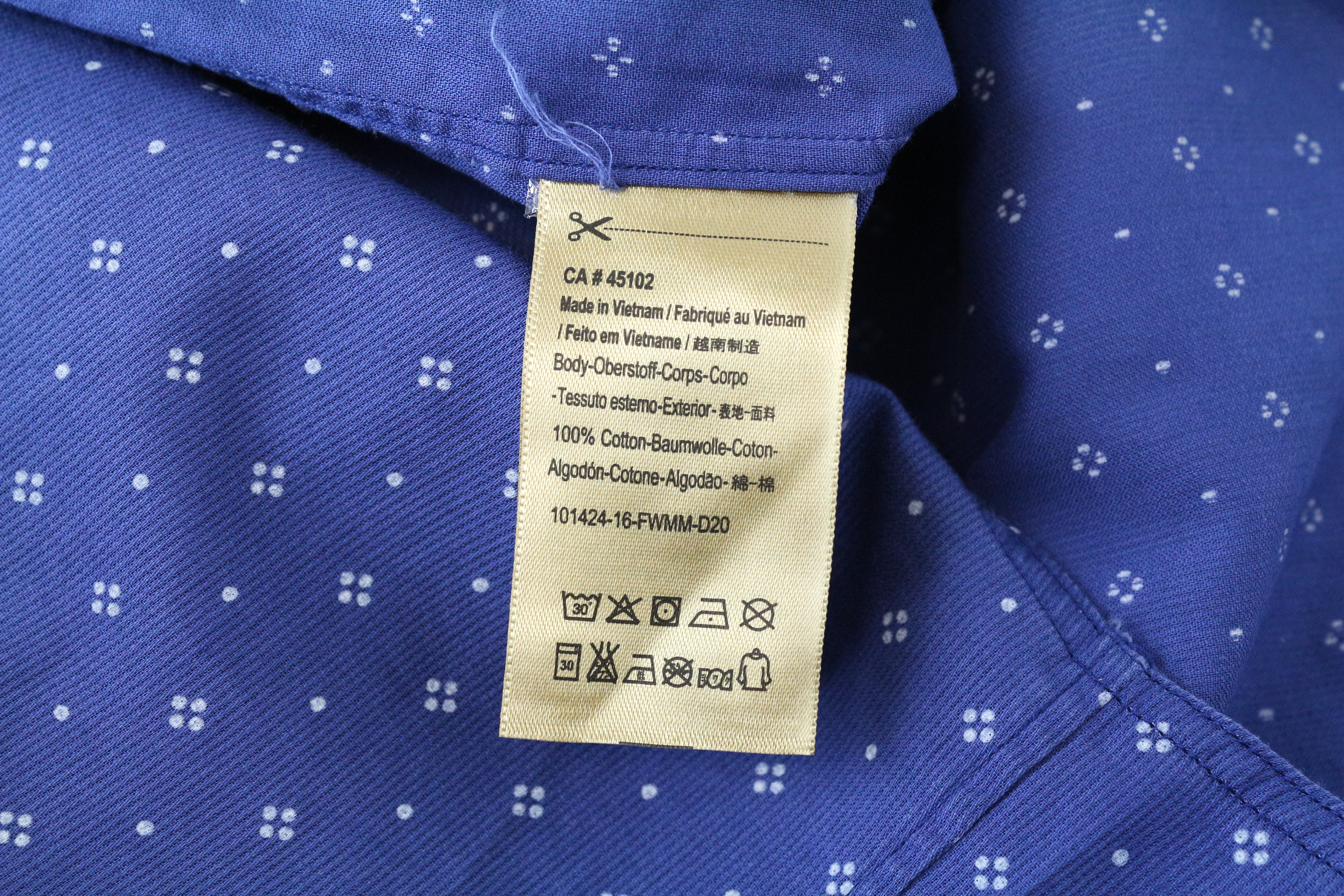 SCOTCH &amp; SODA vyriški marškinėliai M dydžio, mėlyni, raštuoti, sagomis užsegama, platėjančia apykakle, grynos medvilnės