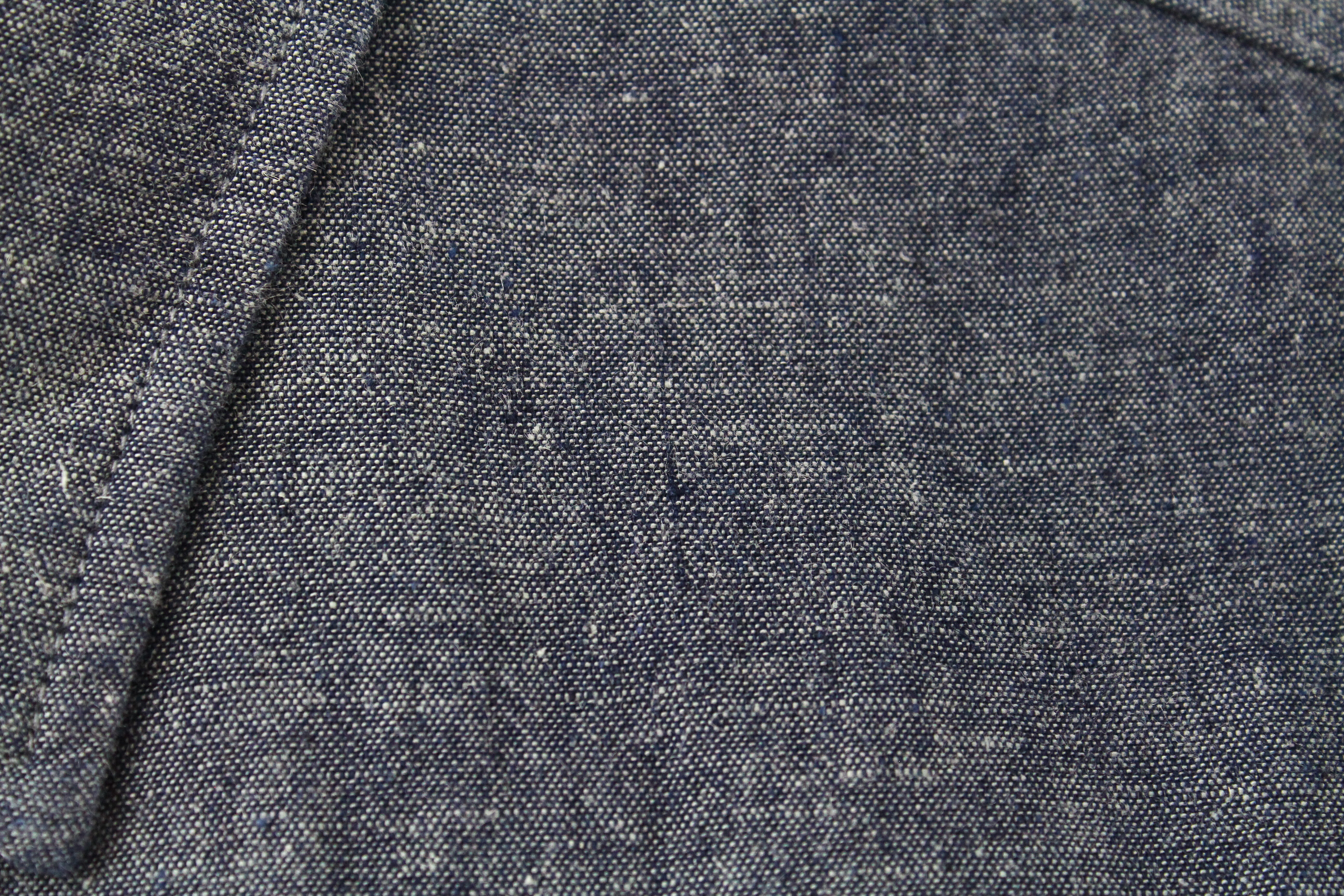 DENHAM Hga Mens Indigo Blue L Shirt Cotton  Printed  Look