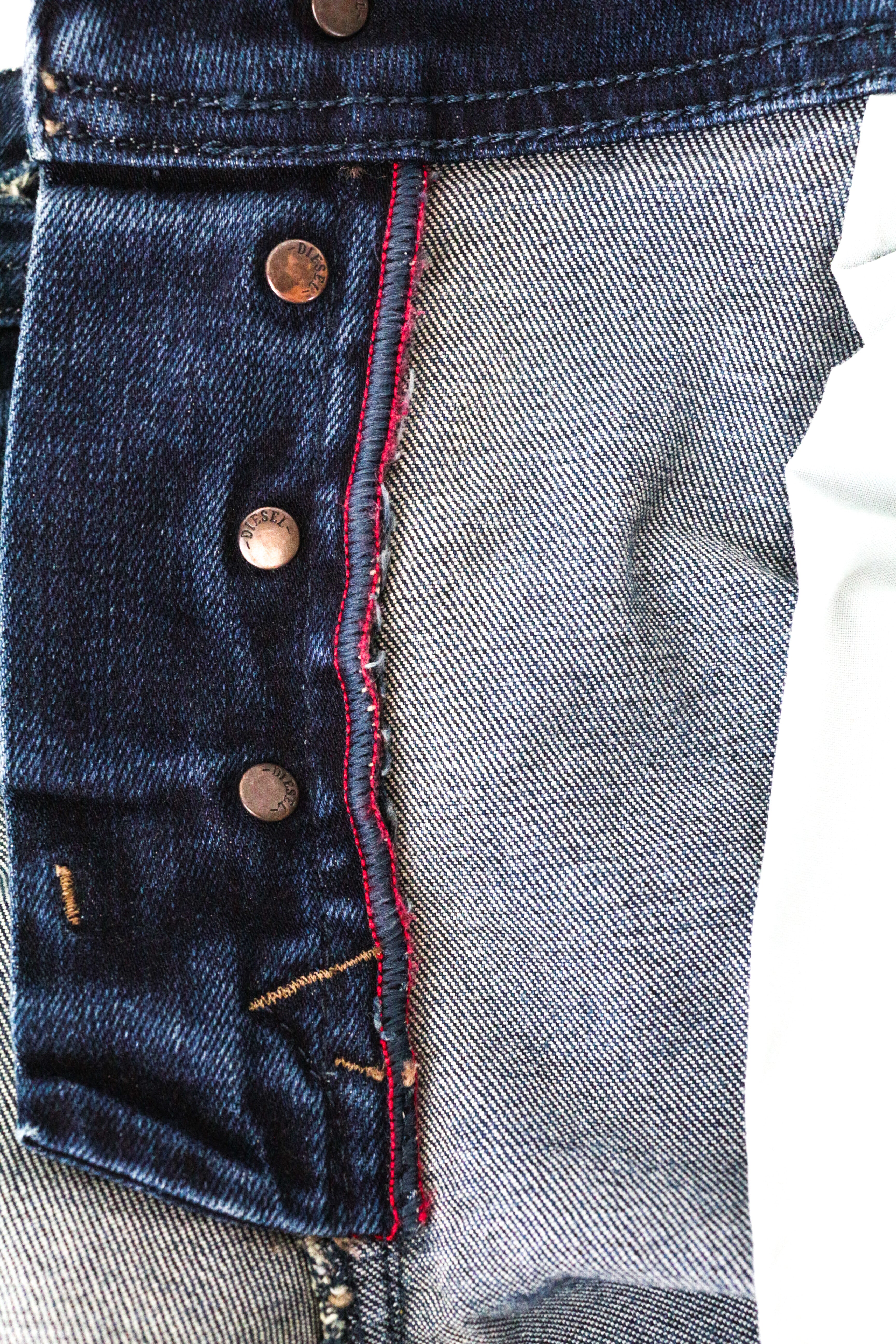 DIESEL Larkee-Beex 084BU Men's Jeans W28/L32 Regular Tapered Blue Cotton