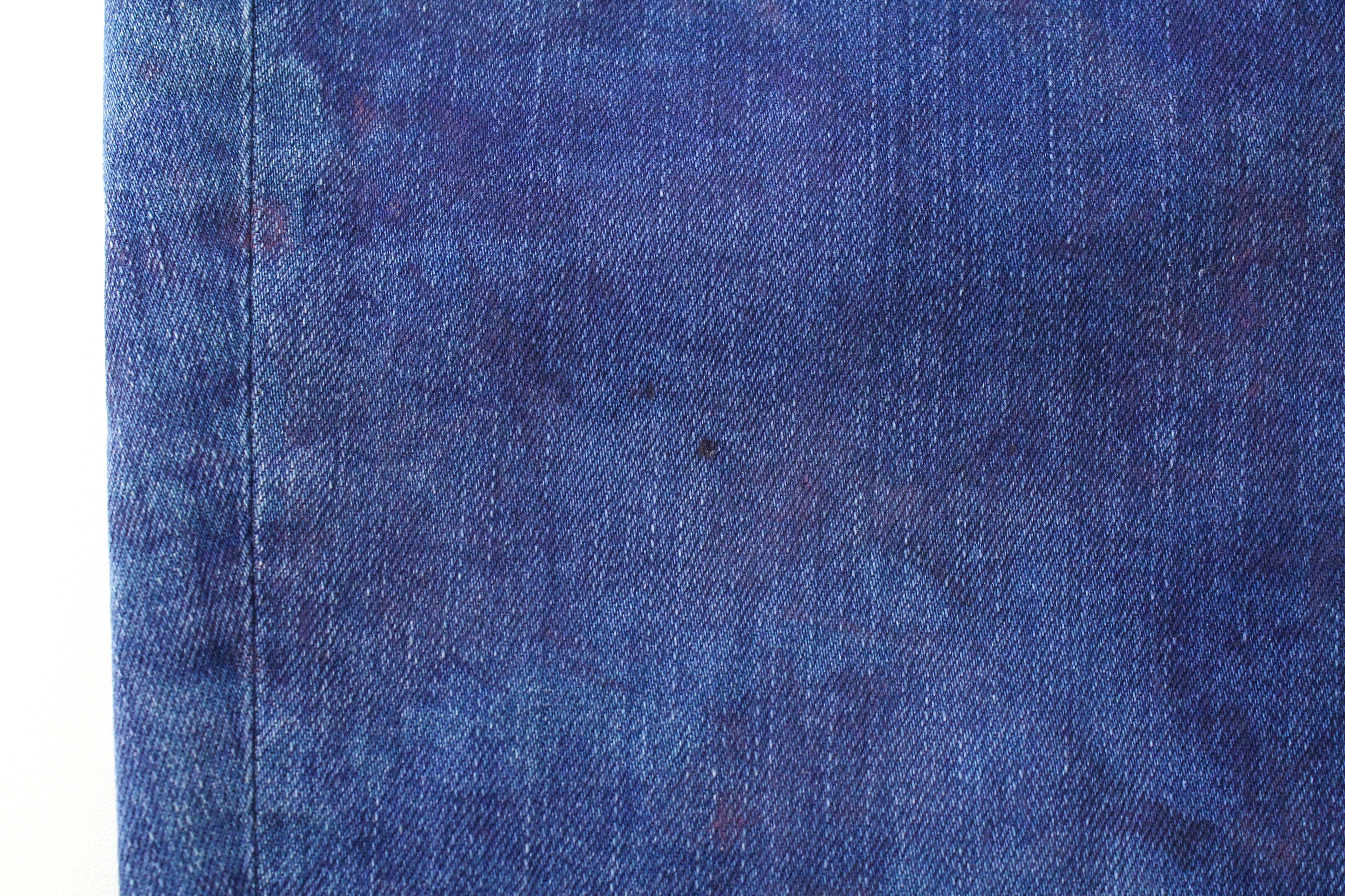 DENHAM Spray W28/L32 moteriškos tamprios mėlynos džinsinės kelnės, skalbtos, itin aptemptos 