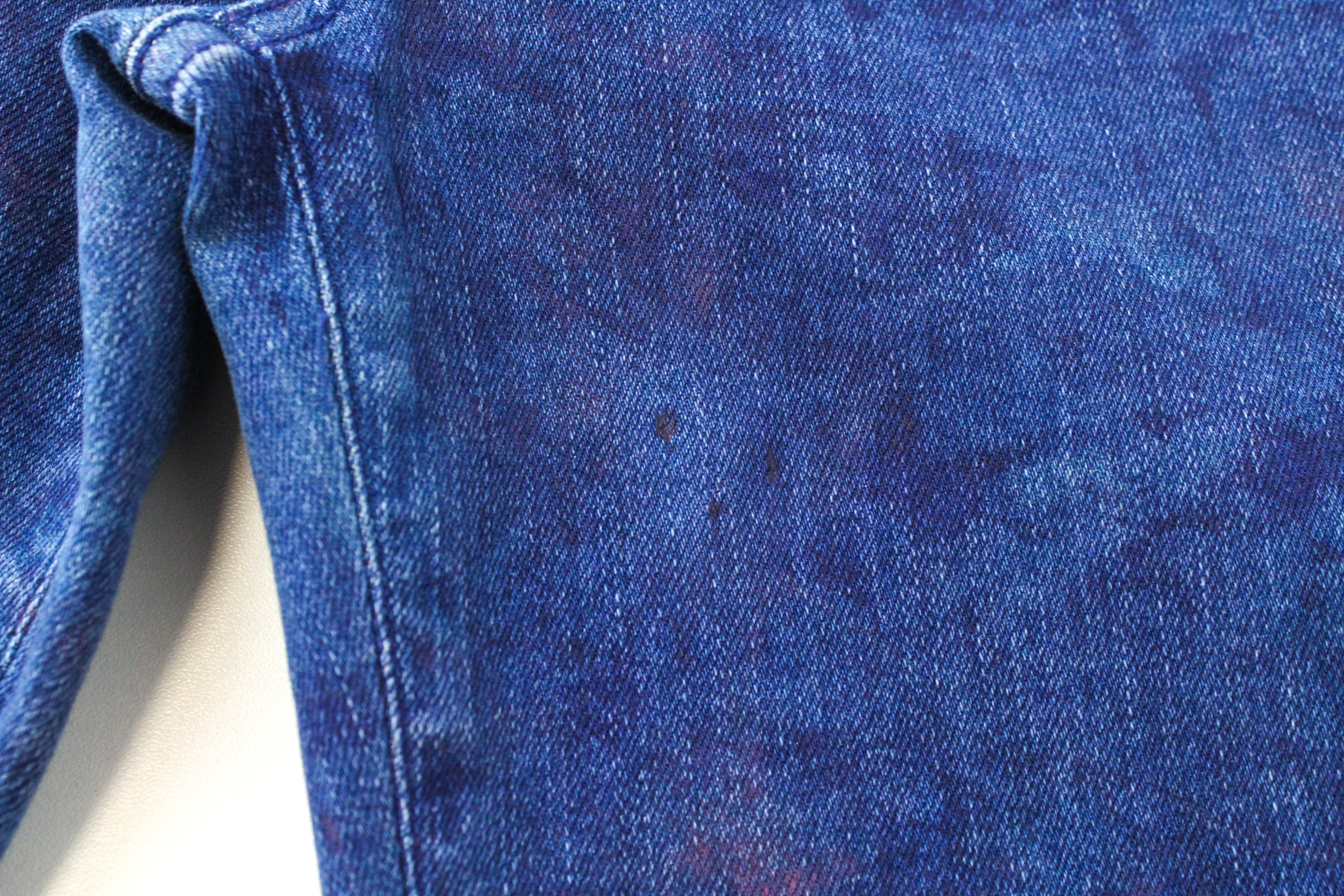 DENHAM Spray W28/L32 moteriškos tamprios mėlynos džinsinės kelnės, skalbtos, itin aptemptos 