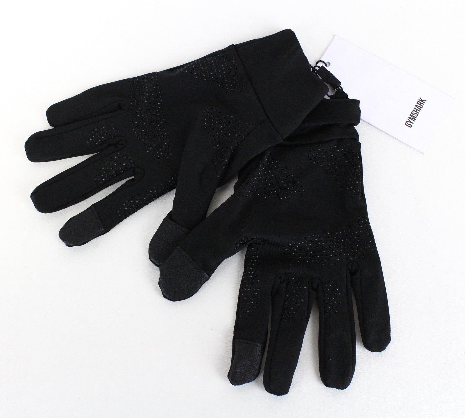 GYMSHARK Women Gloves L Sports Black High Stretch Lightweight Working Out