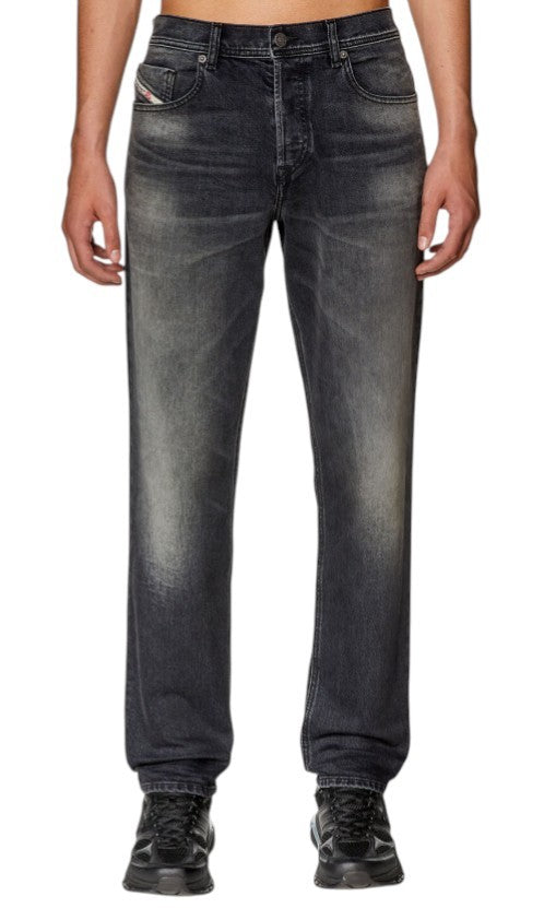 DIESEL 2023 D-Finitive 09G20 Men Jeans W30/L32 Grey Whiskers Faded Regula RRP250