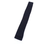 SUITSUPPLY Men Tie 146 x 5.9 cm Alpaca Wool Blend Square-End Knitted Dark Blue
