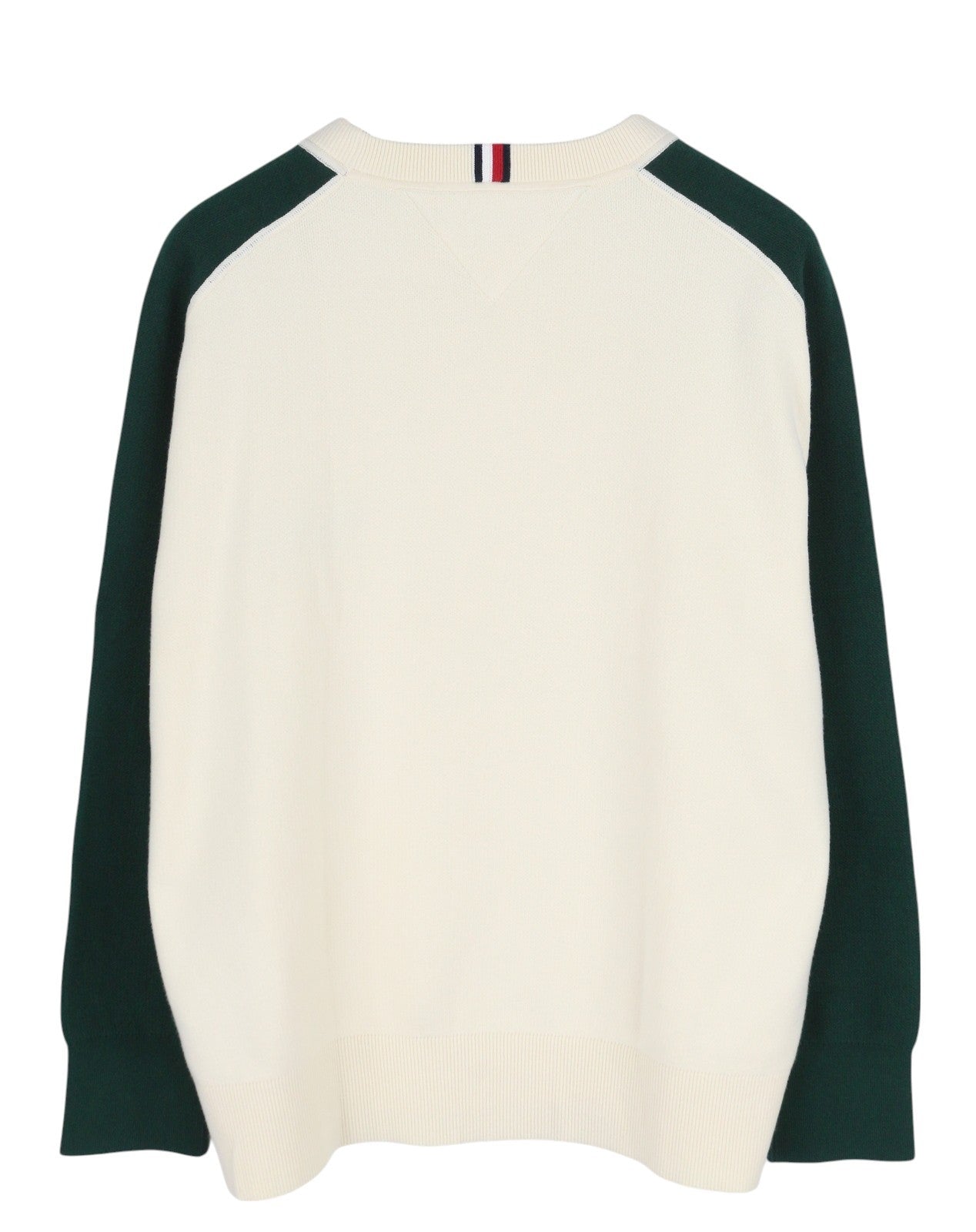 TOMMY HILFIGER Monotype Colourblock Crew Neck Men Jumper L Pull On Knit RRP139