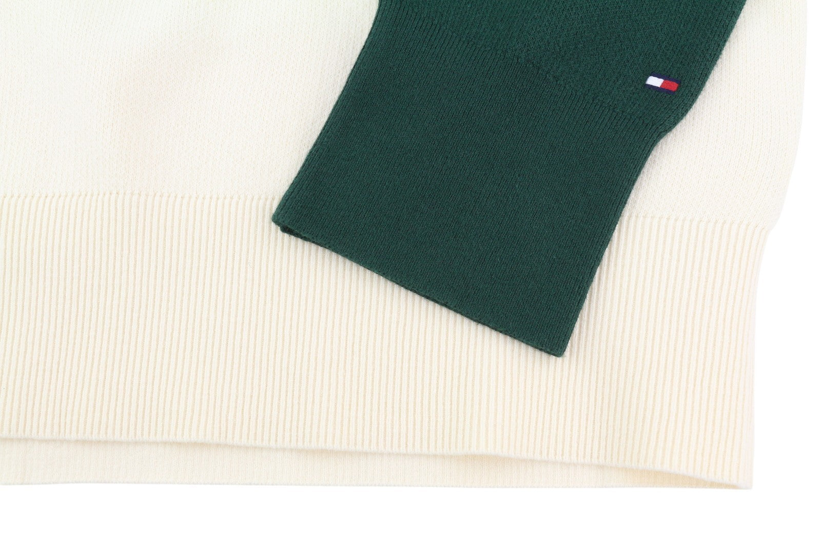 TOMMY HILFIGER Monotype Colourblock Crew Neck Men Jumper L Pull On Knit RRP139