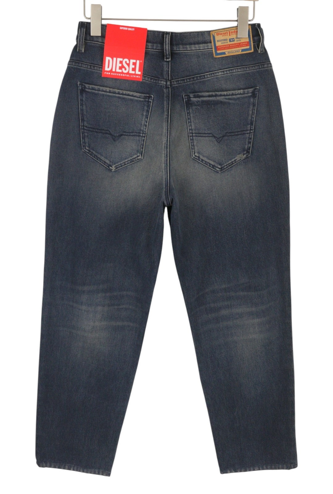 DIESEL 1956 D-Tulip 09G40 Women Jeans W30/L30 Regular Straight Leg High Waist