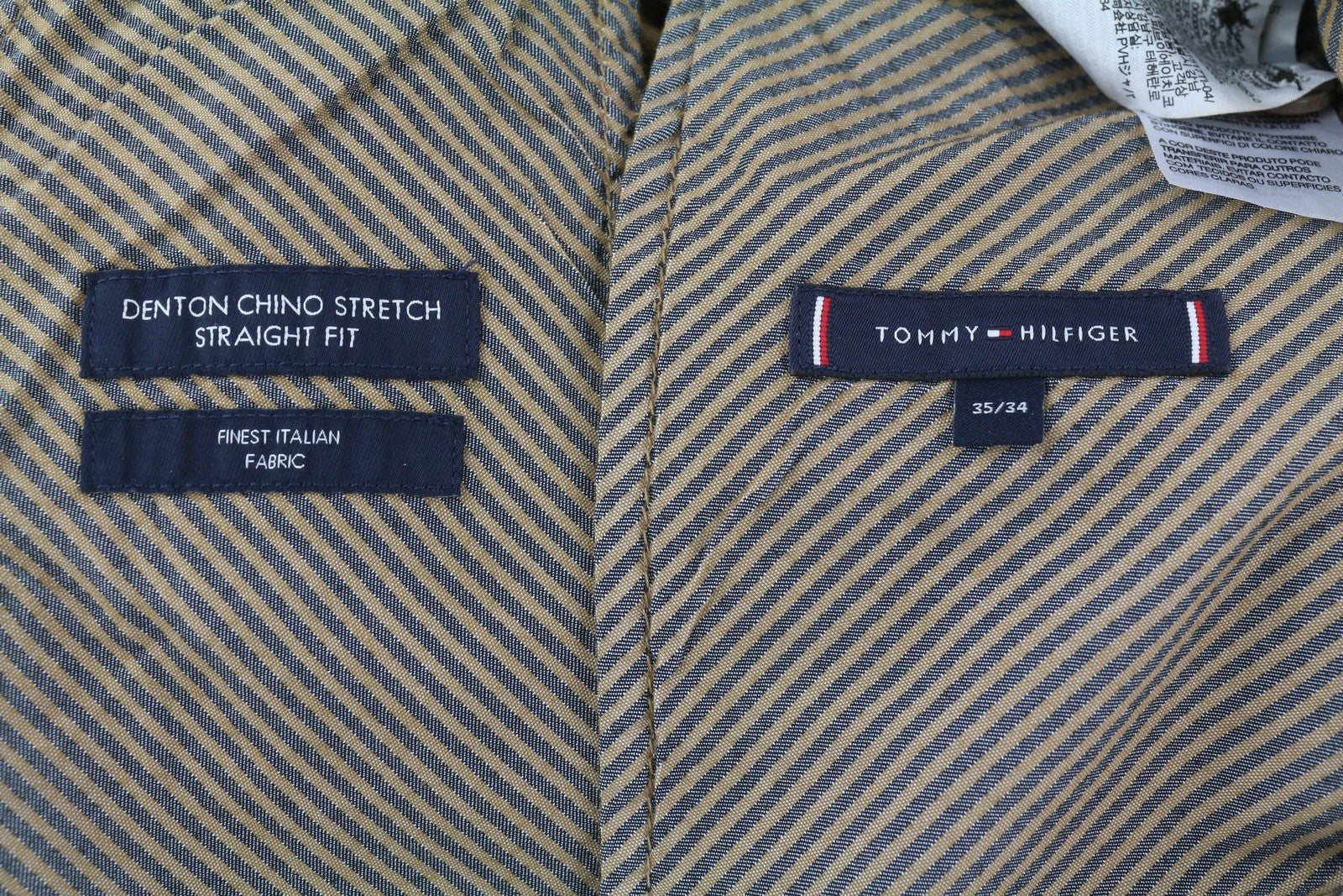 TOMMY HILFIGER Denton Chino Corduroy Men Trousers W35/L34 Straight Fit RRP139