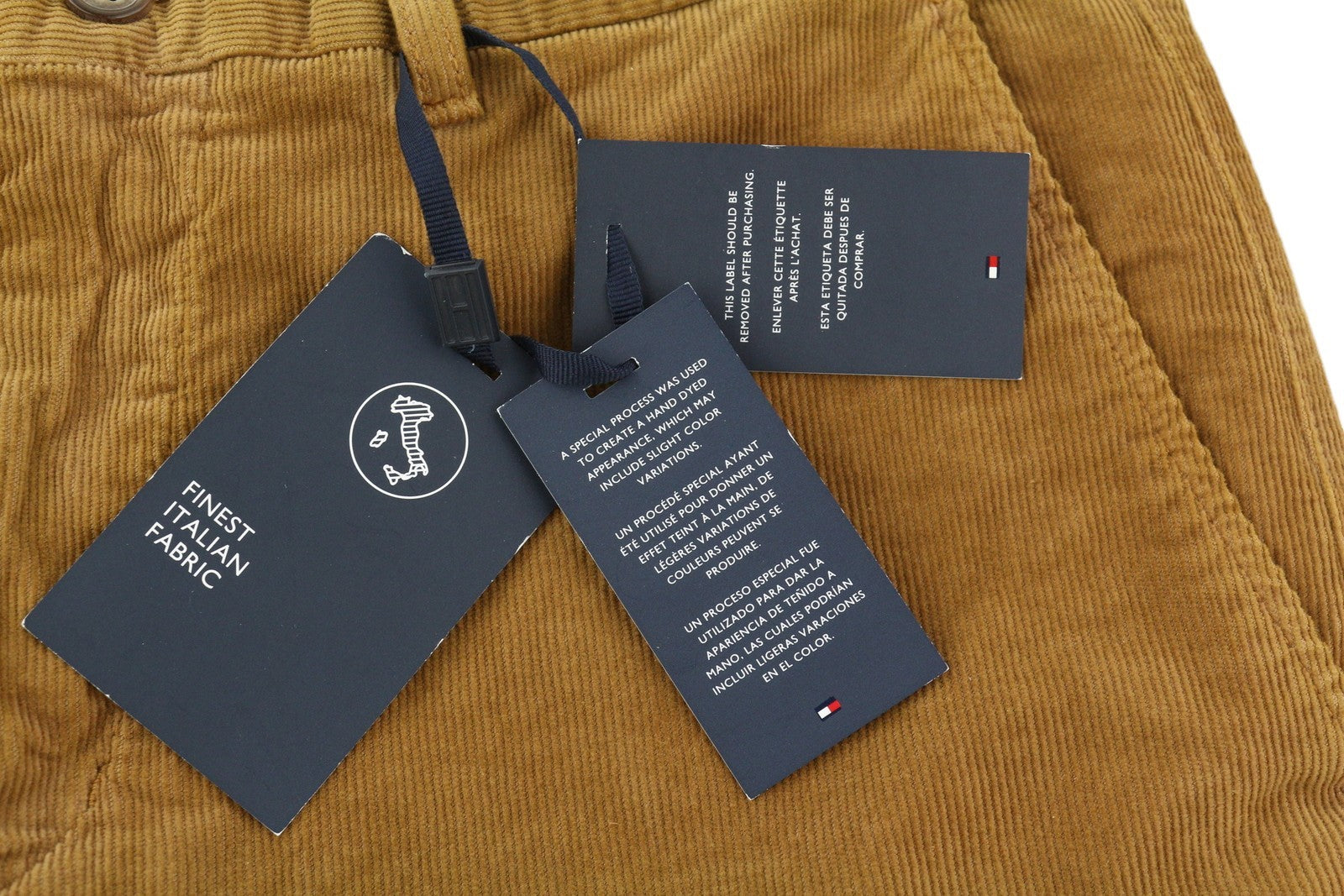TOMMY HILFIGER Denton Chino Corduroy Men Trousers W35/L34 Straight Fit RRP139