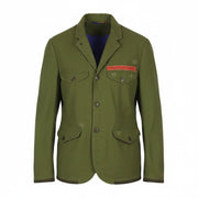 SCOTCH & SODA Men Jacket M Green Embroidered Button-Up Lightweight