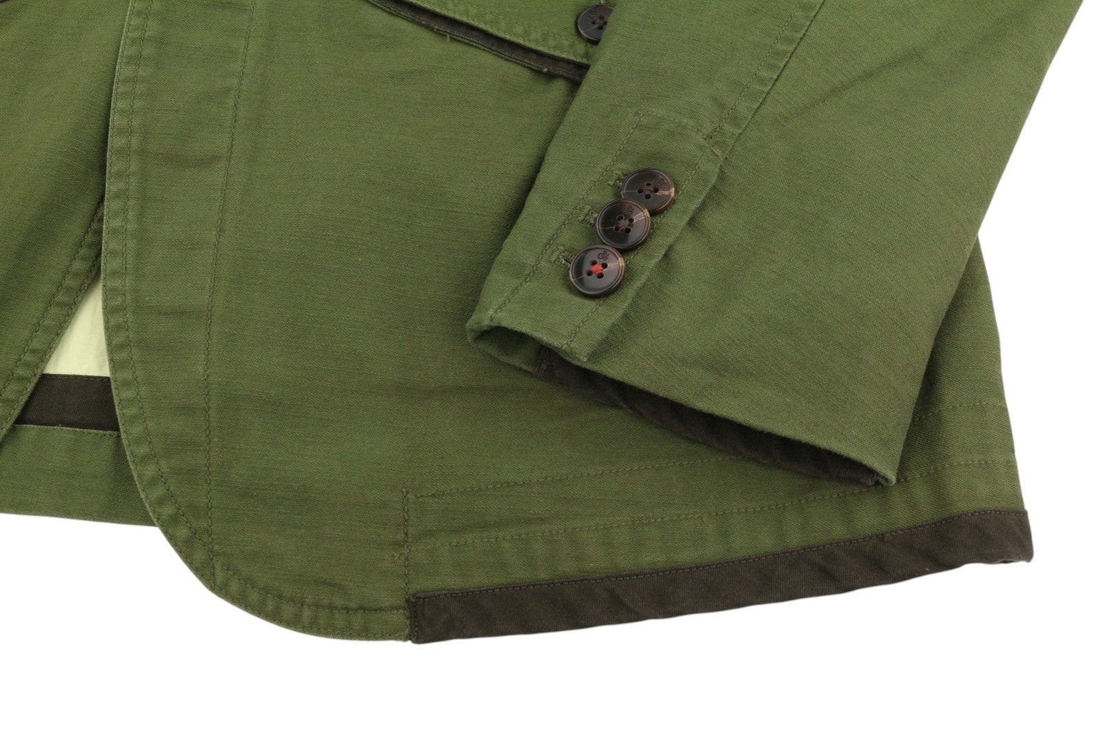 SCOTCH & SODA Men Jacket M Green Embroidered Button-Up Lightweight